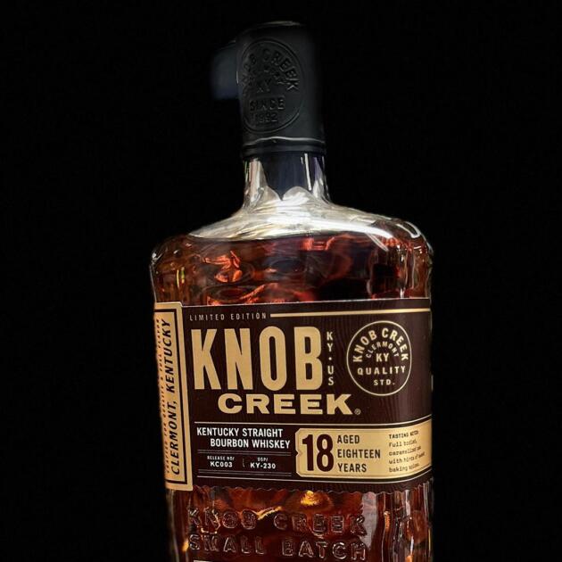 Knob Creek Kentucky Straight Bourbon Whiskey Aged Eighteen Years