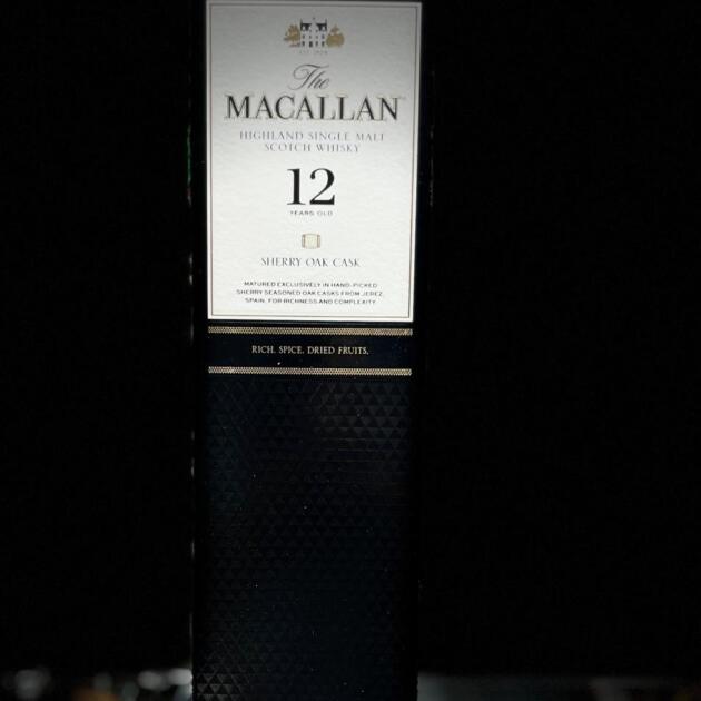 Macallan Highland Single Malt Scotch Whiskey Sherry Oak Cask
