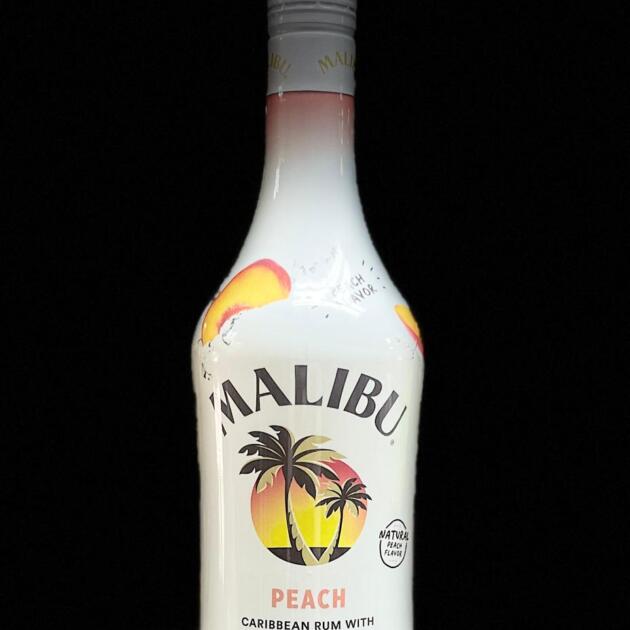 Malibu Peach Caribean Rum With Peach Liqueur